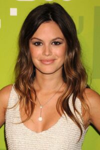 Rachel Bilson ombre curled hair