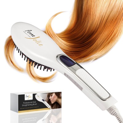 FemJolie flat iron brush straightener