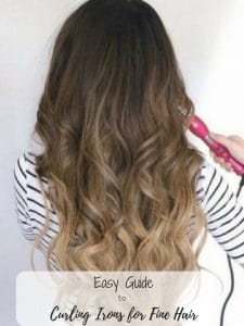 Using a curling iron on fine hair