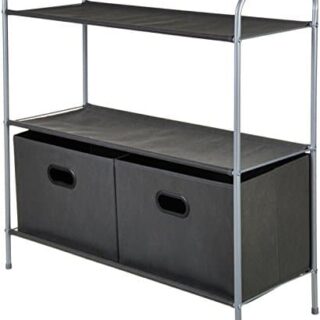 Image for Amazon Basics Closet Storage Organizer with Fabric Bins and Shelves
